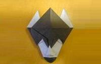 Оригами схема фантастической маски