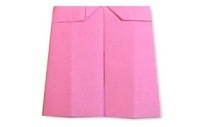 Оригами схема юбки