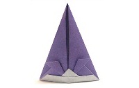Оригами схема самурайской шляпы