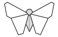 Оригами схема бабочки (автор Р. Доначи)