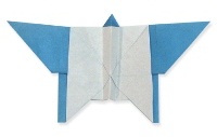 Оригами схема бабочки (вариант 2)