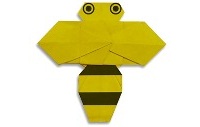 Оригами схема пчелки