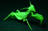 Оригами схема богомола