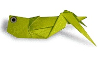 Оригами схема кузнечика (еще вариант)