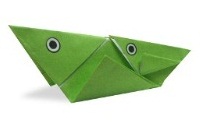 Оригами схема большого и маленького кузнечика