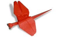Оригами схема красной стрекозы