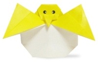 Оригами схема цыпленка вылезающего из яйца