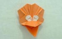 Оригами голова страуса (движущееся оригами)