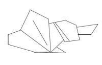 Оригами схема утки