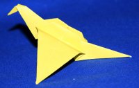 Оригами схема птицы махающей крыльями (автор А. Ансельмо)