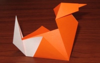 Оригами схема птички