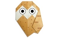 Оригами схема совы