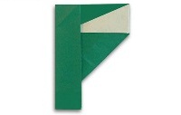 Оригами схема буквы F