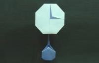Оригами схема часов-маятник