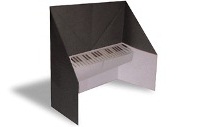 Оригами схема пианино