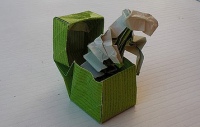 Оригами схема Джека в коробке