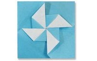 Оригами схема pochibukuro (другой вариант)