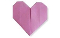 Оригами схема сердечка (простая схема)