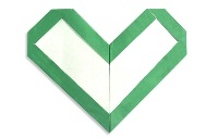 Оригами схема сердце - рамки