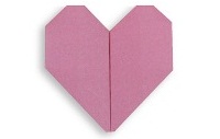 Оригами схема сердца