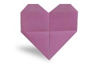 Оригами схема цветущего сердца