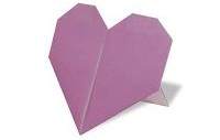 Оригами схема сердца с подставкой
