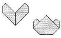 Оригами схема сердца - тюльпана