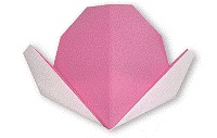 Оригами схема персика