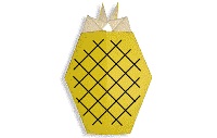 Оригами схема ананаса