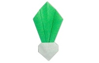 Оригами схема редьки (другой вариант)