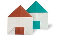 Оригами схема домика