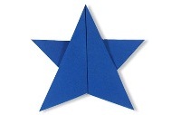 Оригами схема пятиконечной звезды