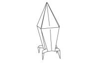 Оригами схема ракеты (автор П. Беили)