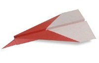 Оригами схема бумажного самолета 5