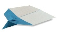 Оригами схема бумажного самолета 6