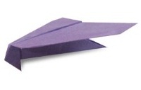 Оригами схема бумажного самолета 7