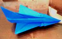 Оригами схема бумажного самолета f-102