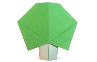 Оригами схема дерева