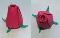 Оригами схема бутона розы