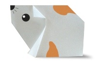 Оригами схема хомячка
