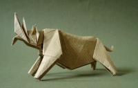 Оригами схема носорога