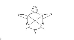 Оригами схема черепахи