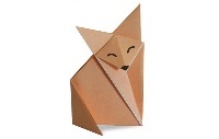 Оригами схема лисы (другой вариант)