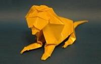 Оригами схема льва