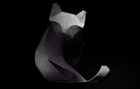 Оригами схема кота