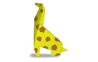 Оригами схема жирафа