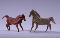 Оригами схема коня и лошади