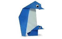 Оригами схема большого и маленького пингвинов
