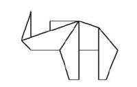 Оригами схема слоненка
