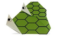 Оригами схема большой и маленькой черепашки